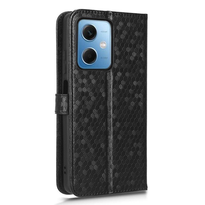 δερματινη θηκη Xiaomi Redmi Note 12 5G με κορδονι 3d Pattern Strappy